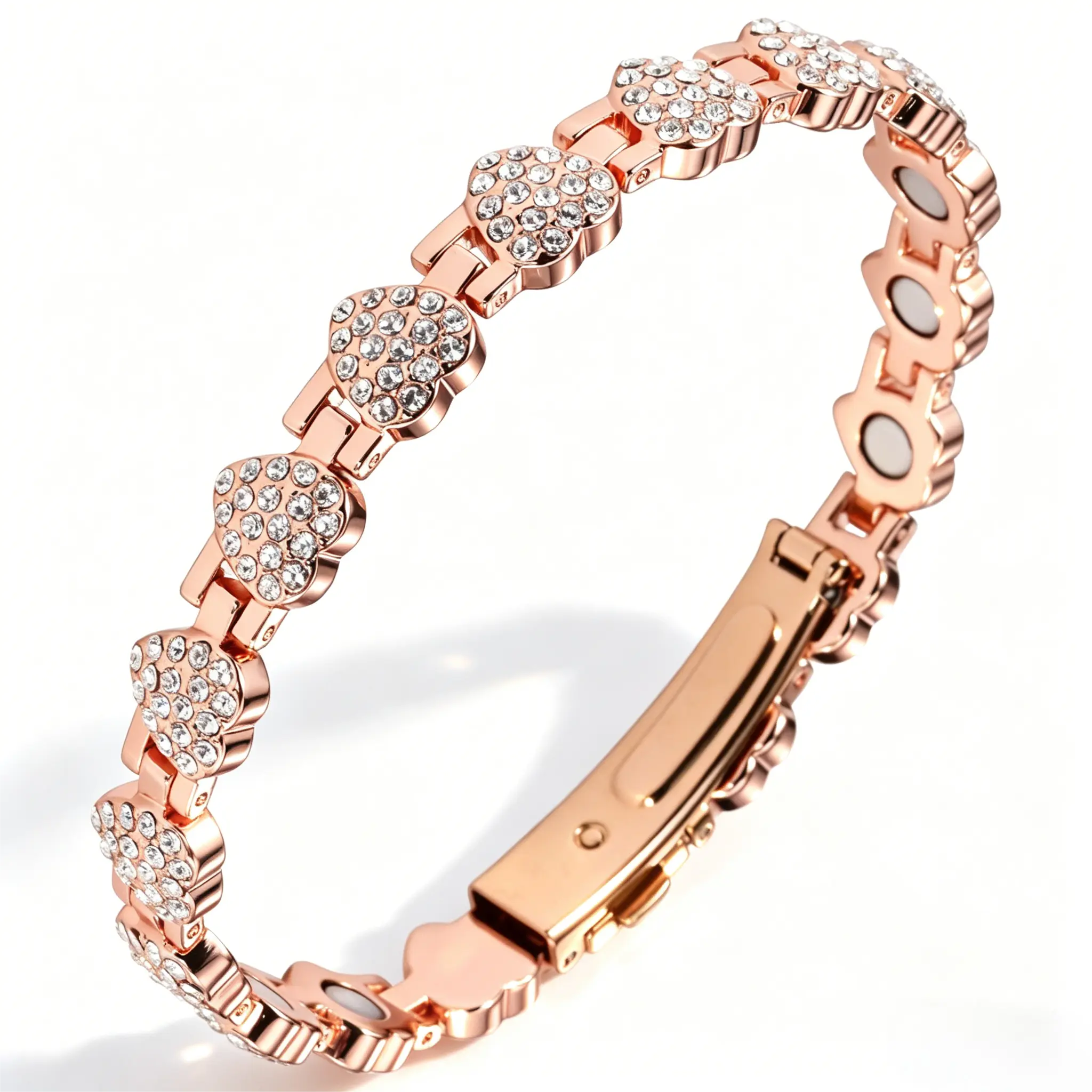 womens gifts! Pure Copper Bracelets for Women: Ultra Strength Magnetic Bracelet with 3500 Gauss Magnets & Sparkling Cubic Zirconia, Adjustable Charm bracelets, Perfect gifts for women mothers day gift ideas