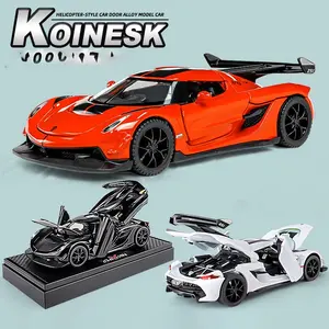 Koenigsegg Jesko Simulation Alloy Car Model, Nordic Top Supercar Performance & Collection Play Function, Multiple Color Options