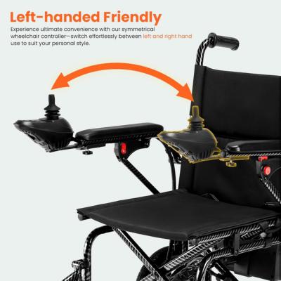 Electric Wheelchair for Adults, Foldable Power Wheelchair with 360W Dual Motor, Shock Absorbing Design, 15 Miles Range, 4MPH Max Speed, Supports 286 lbs