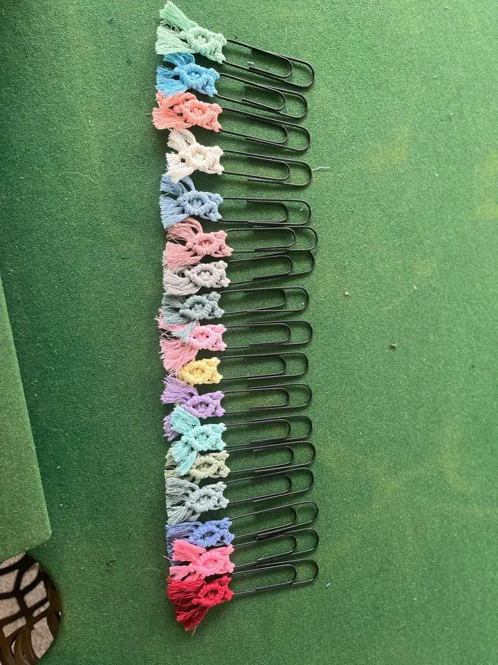 Custom Macrame Bookmark ( Dimond ) 20+ colors