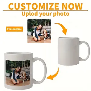 2026  Custom Photo Coffee Mug - 11oz Personalized Cup with Upload Your Own Design & Logo, Hand Wash Only, Ideal Gift for Friends, Couples, Anniversaries, Birthdays, Coffee Cup