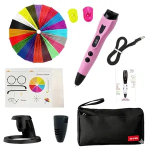 Easy-To-Use 3D Printing Pen Set, New Year Gift Birthday Gift DIY Fun Gift, Includes 3D Pen, Blue Storage Bag, Pla Filament, Heat Resistant Finger Covers, Artistic Expression, Creative Crafting, Safety Features