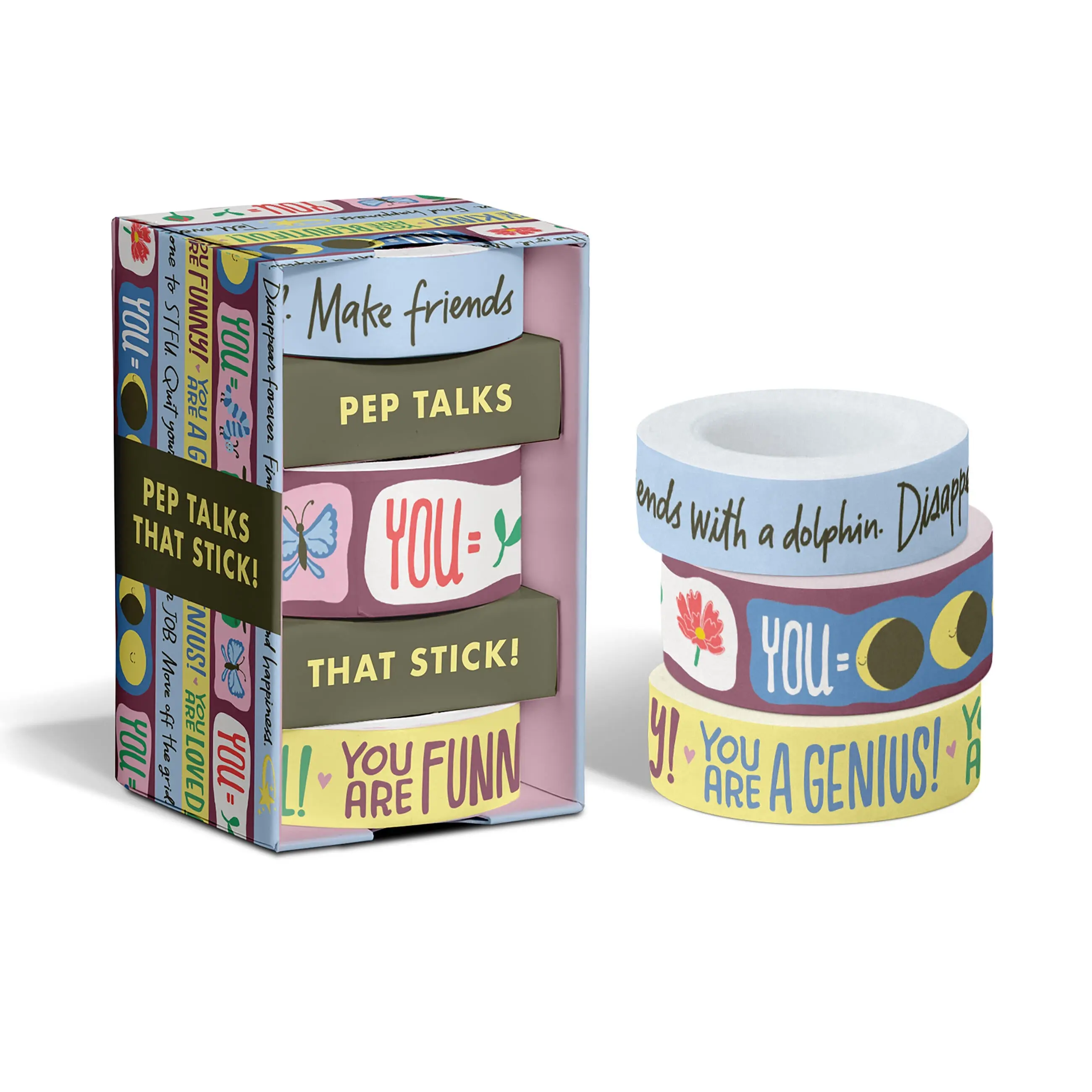 Pep Talks for You and Yours! Washi Tape Set of 3 Washi Tape Rolls Pep Talks for You and Yours! Washi Tape Set of 3 Washi Tape Rolls