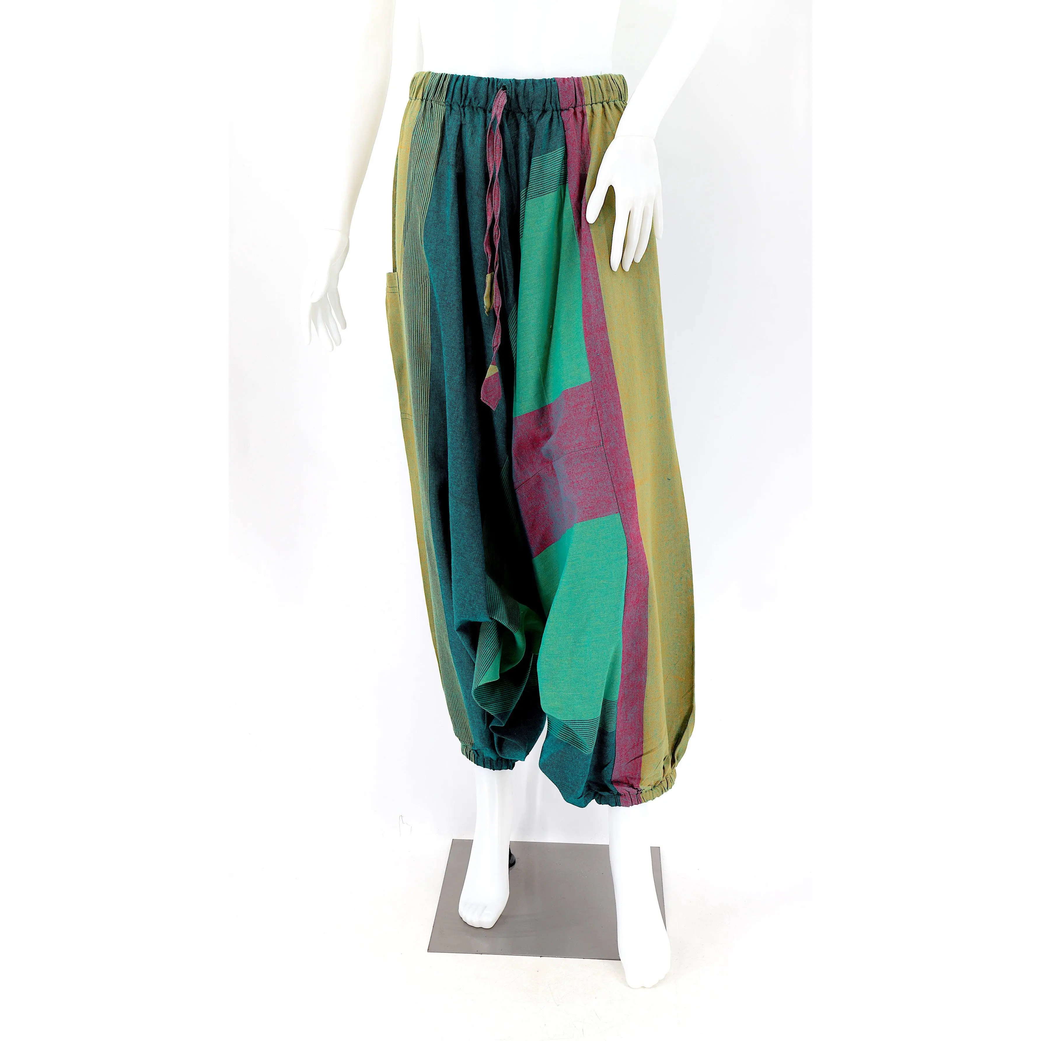 Multicolor Drop Crotch Harem Pants | Aladdin Harem pants
