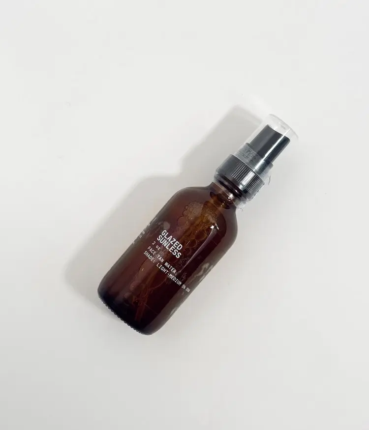 Glazed Sunless Face Tan Water - Hydrating, Buildable, Lightweight
