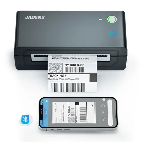 JADENS 668BT Bluetooth Wireless Thermal Printer - 4x6 in Shipping Label Maker, Easy Setup, User-Friendly, Compatible with iOS/Android, Windows, Mac, Chromebooks, Etsy, eBay, Shopify, USPS