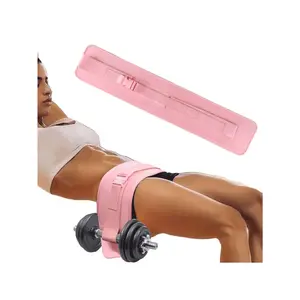 1pc Pink Hip Thrust Training Belt For Dumbbell,Hip Resistance Band , Hip Pad For Glute Bridge & Butt Exercise, For Dumbbell & Kettlebell Workout, Bow Step & Reverse Squat, Gym
