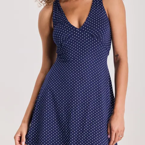 Klassy Network V-Neck Braless Mini Dress with Classic Design and Comfortable Fit