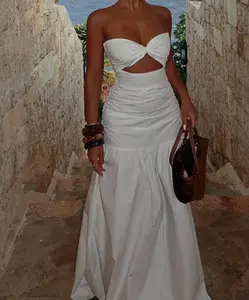 Women Cutout Bustier Beach Dress