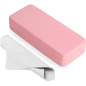 Glasses Case Hard Shell Square Large Eyeglasses Case PU Leather Protective Case for Sunglasses Eyeglasses