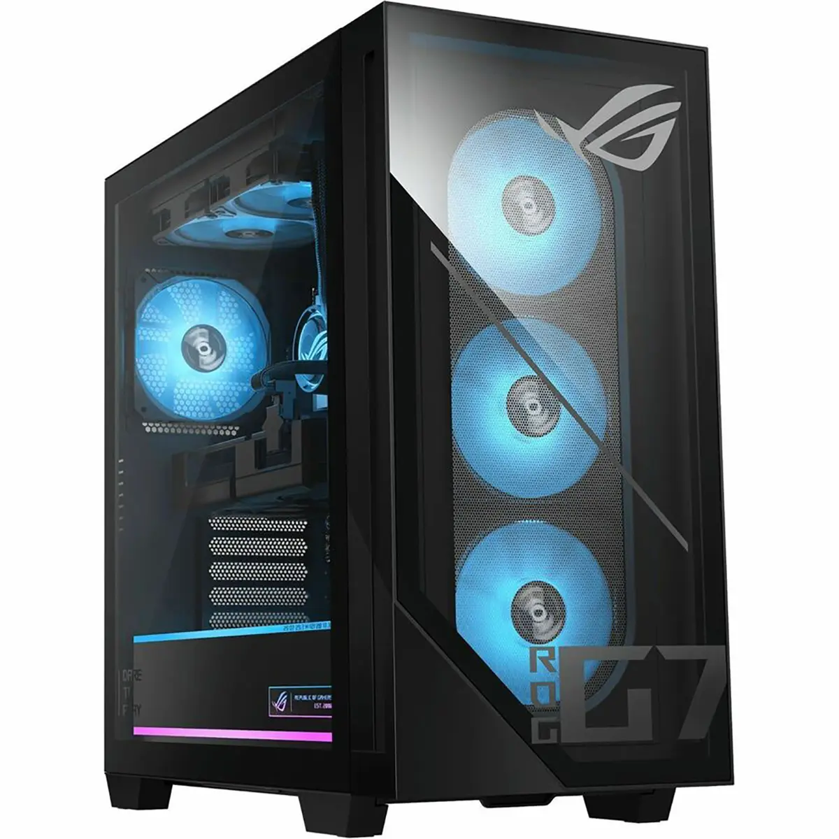 ASUS ROG G700 Gaming Desktop Computer, Intel Core Ultra 7 265F 2.4GHz, 16GB RAM, 1TB SSD, NVIDIA GeForce RTX 5060 Dual 8GB, Windows 11 Home, Black