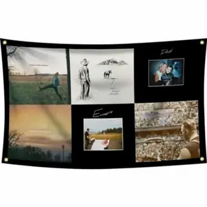 3x5 Feet American Music   Decor  For House - Country Singer Tapestry