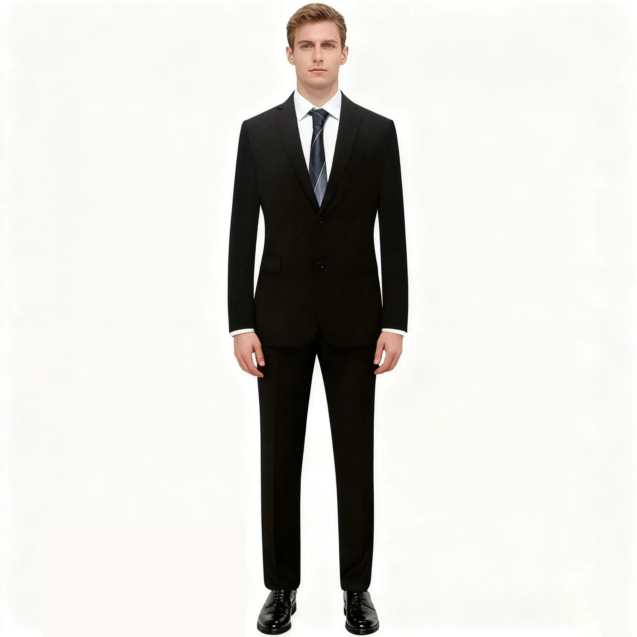 TikTok Bestselling Men's Slim Fit 2-Piece Suit Set | Tailored Business Casual Blazer & Pants Outfit for Wedding, Prom & Date Night Formal Long Sleeve