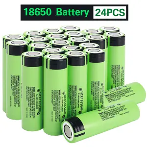 24 original 18650 lithium batteries, 3500mAh rechargeable battery suitable for household appliances