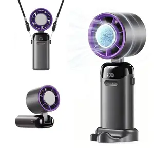 2026 Refrigeration Portable fan Handheld High Speed Fan 199 Adjustable Levels Foldable for Summer Travel Vacation Essentials& Outdoor Activities cool fan