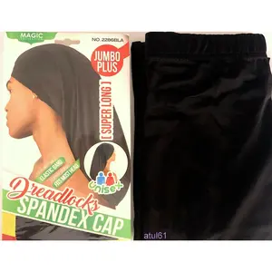 MAGIC COLLECTION - DreadLocks Spandex Cap Unisex Jumbo Plus BLACK