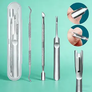 Ingrown & Thick Toenail Grooming Kit, 3-Piece Foot Care Toolbox for Dead Skin and Callus Care