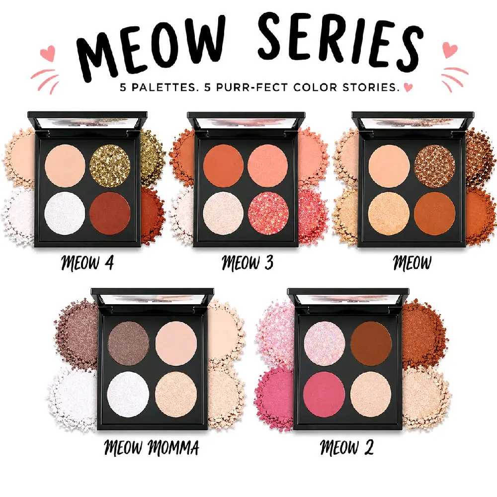 MEOW OG Quad PRE-DESIGNED Eyeshadow Palettes MEOW OG Quad PRE-DESIGNED Eyeshadow Palettes