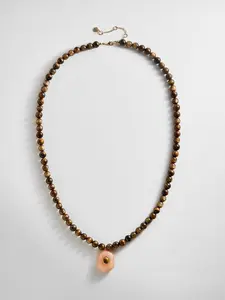 Janelle Semi-Precious Necklace - Tiger's Eye
