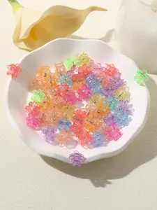 Cute Butterfly & Flower Shaped Mini Hair Claws, 50pcs Colorful Elegant Hair Claws, Fashion All-match Kawaii Hair Accessories for Women & Girls, Super Cute Clips