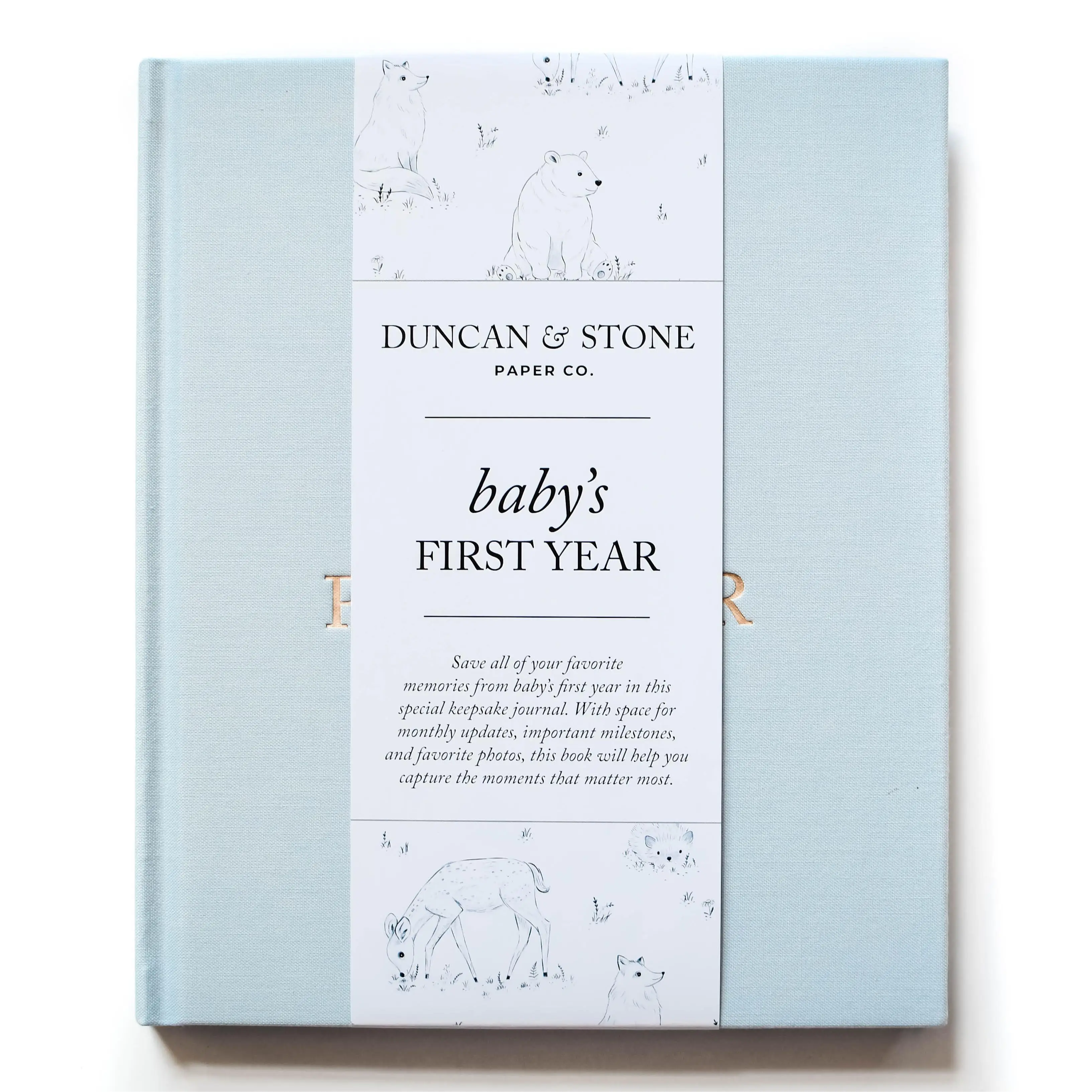 Baby's First Year Memory Book | Keepsake for Milestones, Photos & Memories