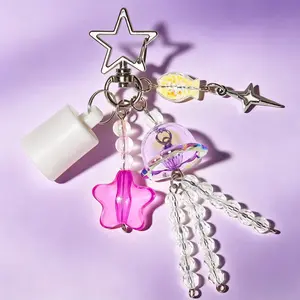 Keychain Cap for Summer Fridays 0.5 Oz Lip Balm keychain, lip gloss keychain, valentines day gifts for women(No Lip Balm)