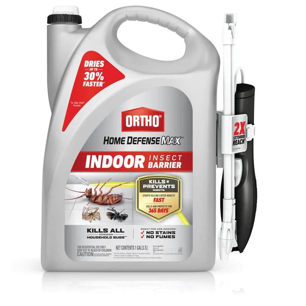 Home Defense Max Indoor Insect Barrier 1 gal. Ready-to-Use Spray Insect Killer with Extended Reach Comfort Wand