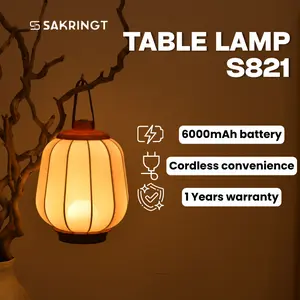 Rechargeable Cordless LED Table Lamp – 3-Color Dimmable Touch Lantern with Handle, 4000mAh Battery, Portable Hangable Light for Indoor Outdoor Home Decor