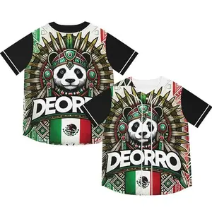 Deorro Mexico Rave Baseball Jersey EDM Music Shirt, EDM Festival Family Gift, Unisex Breathable Men's Jersey, 420 Lover Graphic Shirt, Gift For Baseball Fan EDM Electronics Music