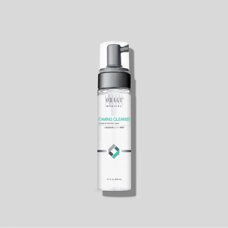 OBAGI Medical SUZANOBAGIMD Foaming Facial Cleanser, 6.7 fl oz (200 ml) Hypoallergenic Synthetic Wash - Fragrance-Free, Paraben-Free, Soothing for Sensitive Skin