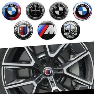 4Pcs 56mm 60mm 65mm Car Wheel Hub Center Cap Aluminum Sticker For BMW M Performance E36 E39 E46 E30 E34 E53 E90 E60 E70 E92 E93 E83 E84 E87 G01 G11 G12 G20 G30 X1 X2 X3 X4 X5 X6 X7 F30 F20 F10 F15 F16 M3 M4 M5 Wheel Decal