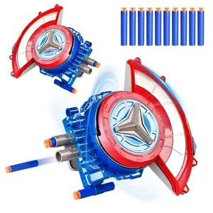 Transformed shooting shield and 10 darts toy set, suitable for boys and girls over 6 years old, birthday gift party toys