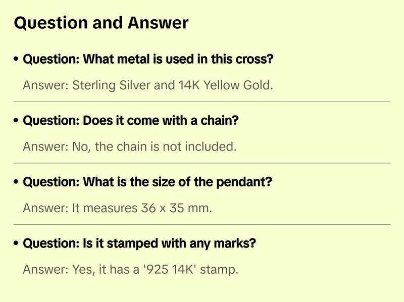 Ancient Style Cross with Antique Enamel and Gold Center
