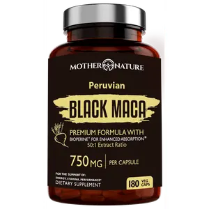 Organic Black Maca Root 750mg | 50:1 Extract