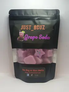 6oz Bag of Grape Soda Fragranced Wax melt Tart Shapes