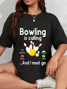 100% Cotton Bowling Gifts Bowling T-Shirt