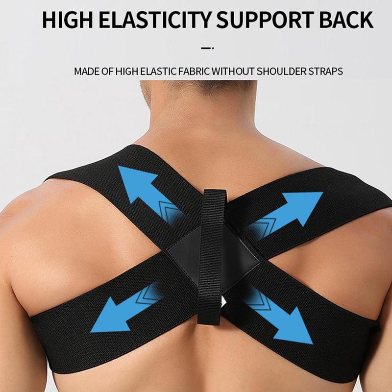 Fitness Heavy Shoulder Straps – Bench Press & Shoulder Training Assist Straps, Chest-Opening & Back-Straightening Support, Posture Corrector for Hunchback, and Fitness Training (Black,Large)