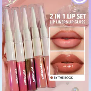 SHEGLAM Lip Rules Liner & Gloss Pen-Play Fair Xmas Christmas Gift Winter Y2K Pink Black Friday