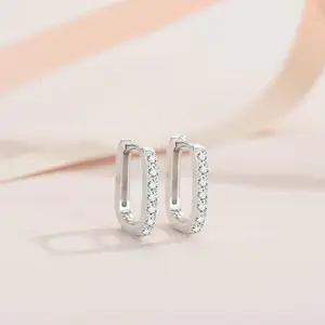 【287】Synthetic Moissanite Earrings -Fashionable Synthetic Moissanite Earrings, Elegant and Luxurious Design, Perfect Gift for Women and Girls