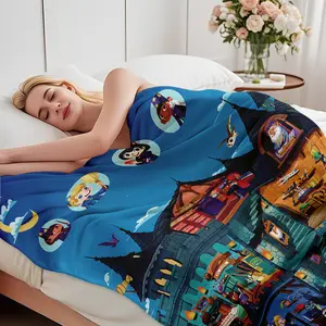 Ultra Soft Flannel Blanket Warm Cozy Lightweight Throw Blanket for Couch Bed Sofa Home Decor for Adults Kids All Seasons