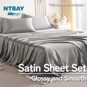 NTBAY Gentle on Hair & Skin — Silky Satin Sheet Set | Natural Sheen
