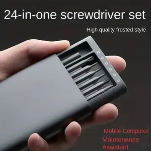 24-in-one Multi-functional Precision Screwdriver Set Mobile Phone Tablet Disassembly Repair Tool Bit Removal Complete Set