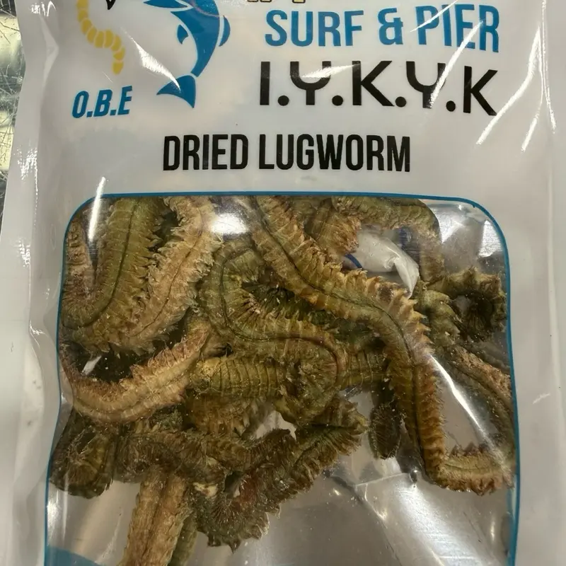 OBE Surf & Pier Dried Lugworms for Fishing and Aquatic Enthusiasts