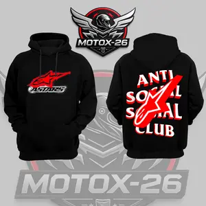 Retro A-Stars ASSC v2 Racing Premium Cotton Unisex Hoodie T-Shirt, The Motorcycle Graphic Hoodie T-Shirt, Sunday Racing Hoodie T-Shirt, Biker Outfit, Gift For Speed Fan, Fan Gear Cotton For Moto Fan, Motorsports Clothing Riders Motocross
