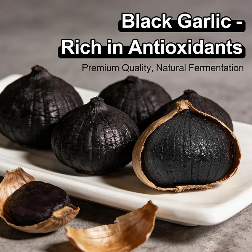 Black Garlic Supplement Alternative, High Antioxidant Naturally Fermented Garlic, Supports Immune & Digestive Health,Black Garlic Gift Pack, Whole Fermented Black Garlic Bulbs, Premium Healthy Food Gift for Family & Friends