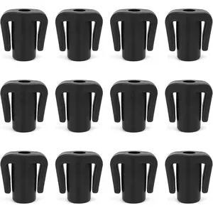 Base Caps - ½ Inch Rebar Caps for Secure Grid Stabilization, Universal Fit, Weatherproof & Tool-Free Installation, 12pk