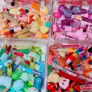 Bundle Lip Glos, Lip Balm, Lip Tint & More - Minimum 30 to 40 Products for Makeup Collection - Lipstick Glossy