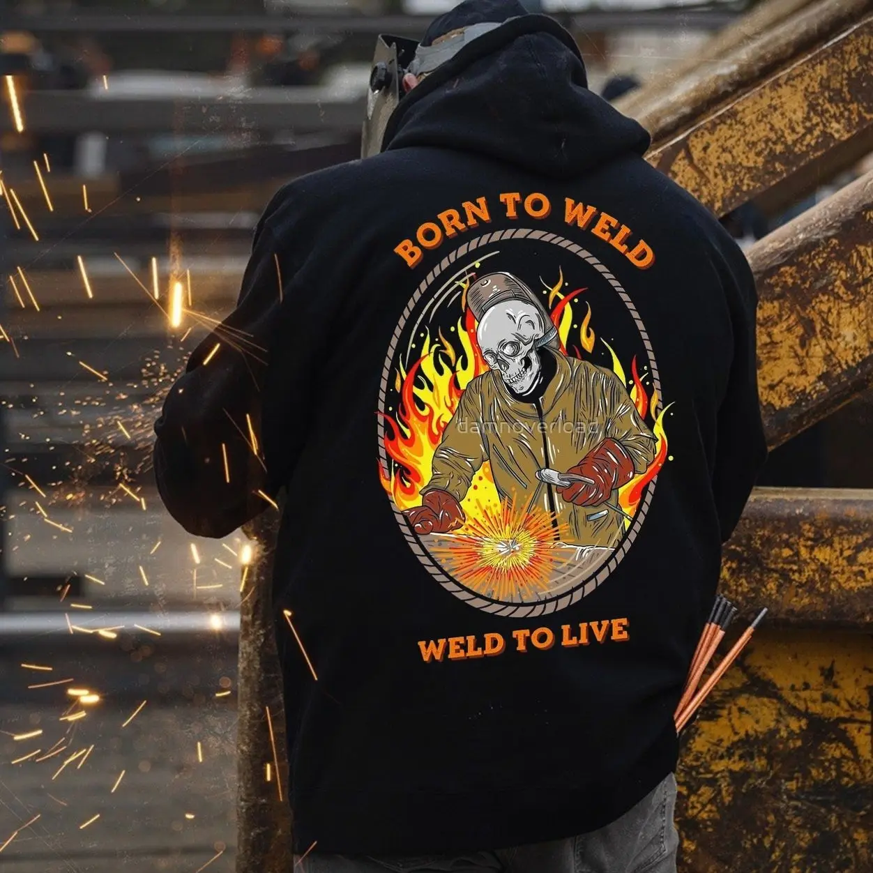Born To Weld, Weld To Live T-shirt/Sweatshirt/Hoodie, Hoodie For Working, Welder Hoodie, Trust The Puddle Hoodie, Blue Collar Gifts, Men's Gifts, Casual Menswear, For Men