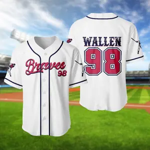 Vintage 98 Baseball Jersey Shirt, Classic Team Style Button-Up, Retro Streetwear Sports Top Unisex
