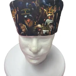 Cowboy Themed Scrub Cap